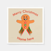 kerstcadeau, papier voor kerstfeestjes servetten (Voorkant)