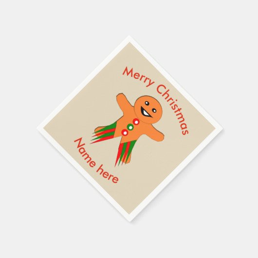 kerstcadeau, papier voor kerstfeestjes servetten (Hoek)