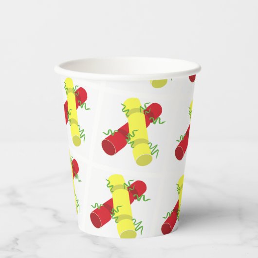 Kerstcadeau Papieren Bekers (Voorkant)