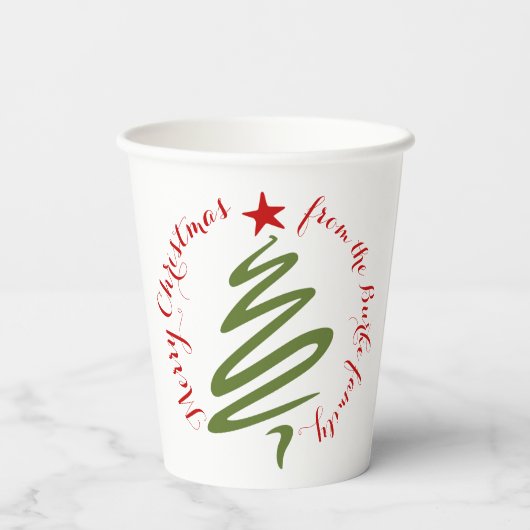 kerstcadeau papieren bekers (Achterkant)