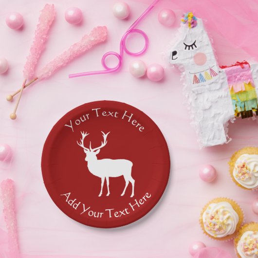 kerstcadeau papieren bordje (Feest)