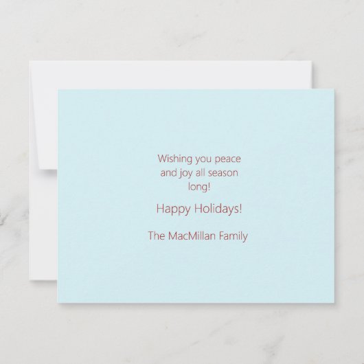 Kerstcadeau Pastel Blauw en Roze lint (Achterkant)