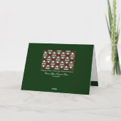Kerstcadeau Patroon Vakantie Kaart (Achterkant)