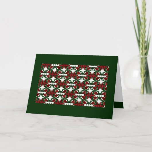 Kerstcadeau Patroon Vakantie Kaart (Voorkant)