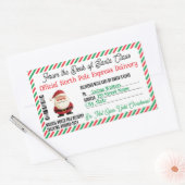 Kerstcadeau Postbezorging Sticker Noordpool (Envelop)