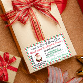 Kerstcadeau Postbezorging Sticker Noordpool