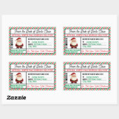 Kerstcadeau Postbezorging Sticker Noordpool (Vel)