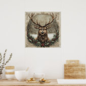 kerstcadeau poster (Keuken)