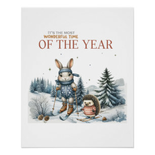 Kerstcadeau: prachtige tijd van het jaar perfect poster
