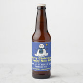 Kerstcadeau Pret Sneeuwman Bierfleslabels Bier Etiket (Voorkant)