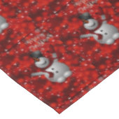 kerstcadeau, pretkerst, Snowman Tafelkleed (Gekanteld)
