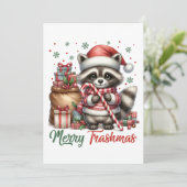 Kerstcadeau Prettig AfvalKerst Feestdagenkaart (Staand voorkant)