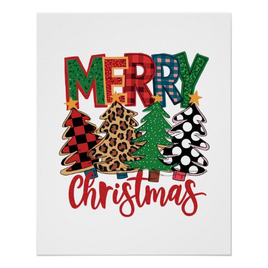 Kerstcadeau Prettig Kerstfeest Perfect Poster (Voorkant)