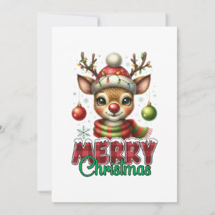 Kerstcadeau Prettig Kerstfeest Rendier Feestdagenkaart