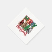 Kerstcadeau Prettig Kerstfeest Servet (Hoek)