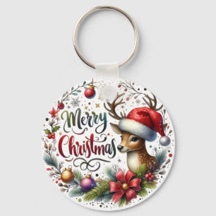Kerstcadeau Prettig Kerstfeest Sleutelhanger