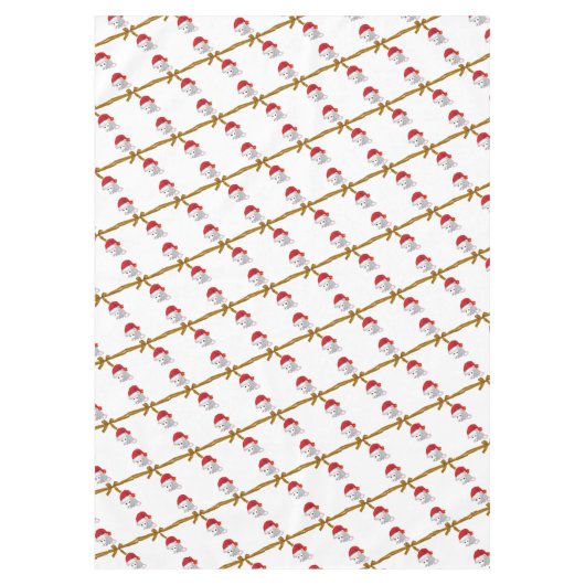 kerstcadeau, prettige kerstpost tafelkleed (Voorkant)