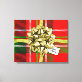 Kerstcadeau Print Tartan Pattern Home Deco (Voorkant)