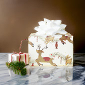 kerstcadeau | Rabbit Wrapping Paper Cadeaupapier