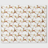 kerstcadeau | Rabbit Wrapping Paper Cadeaupapier (Vlak)