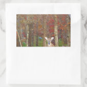 kerstcadeau rechthoekige sticker (Tas)