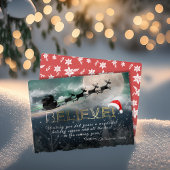 kerstcadeau: Reindeer Sleigh Holiday Greep Visitekaartje