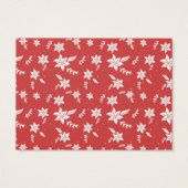 kerstcadeau: Reindeer Sleigh Holiday Greep Visitekaartje (Achterkant)