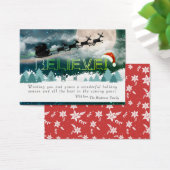 kerstcadeau: Reindeer Sleigh Holiday Greep Visitekaartje (Bureau)