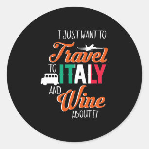 Kerstcadeau   Reis naar Italië en praat erover met Ronde Sticker