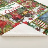 Kerstcadeau Rode Vrachtwagen Auto Kerstdeken Sherpa Deken (3/4)