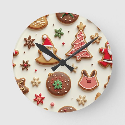 kerstcadeau ronde klok (Voorkant)