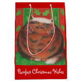 kerstcadeau rood met kerstcadeau medium cadeauzakje (Voorkant)