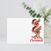 Kerstcadeau RSVP kaartje (Staand voorkant)