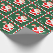 Kerstcadeau rugby cadeaupapier (Hoek)