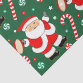 Kerstcadeau rugby vakantie tissuepapier (Detail)
