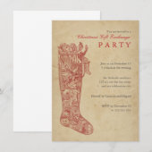  kerstcadeau-ruil met rood stoppen kaart (Voorkant / Achterkant)