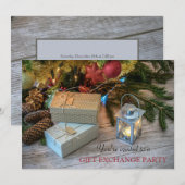 Kerstcadeau-ruilpartij Kaart (Voorkant / Achterkant)