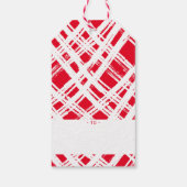 KERSTCADEAU santa leuke lijst stempel rood Cadeaulabel (Achterkant)