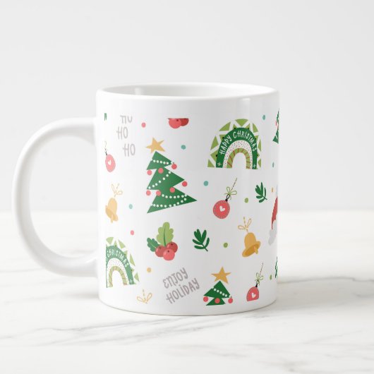 Kerstcadeau Schattige Grote Koffiekop (Links)