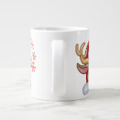 Kerstcadeau Schattige Grote Koffiekop (Achterkant)