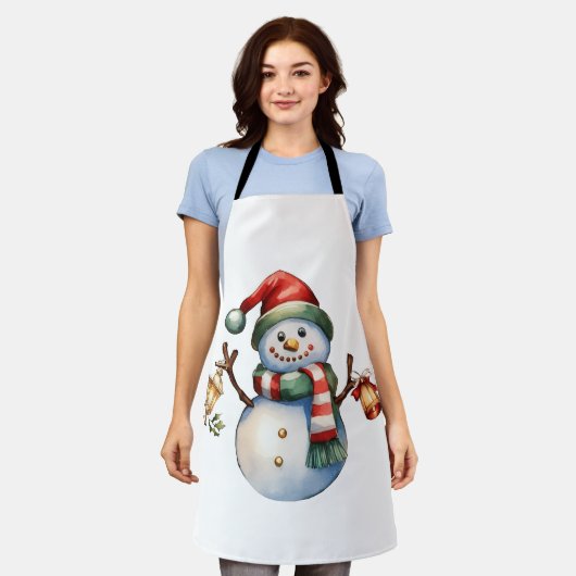 Kerstcadeau - schort (Gedragen)