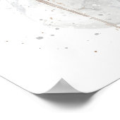 Kerstcadeau Sneeuwman Poster (Hoek)