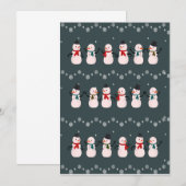 kerstcadeau | Snowman door sneeuw Kaart (Voorkant / Achterkant)