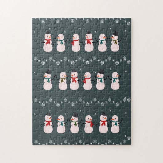 kerstcadeau | Snowman door sneeuw Legpuzzel (Verticaal)