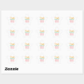 kerstcadeau ster sticker (Vel)