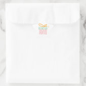 kerstcadeau ster sticker (Tas)
