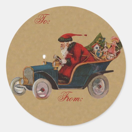  kerstcadeau sticker (Voorkant)