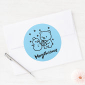 Kerstcadeau Sticker (Envelop)