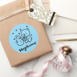 Kerstcadeau Sticker