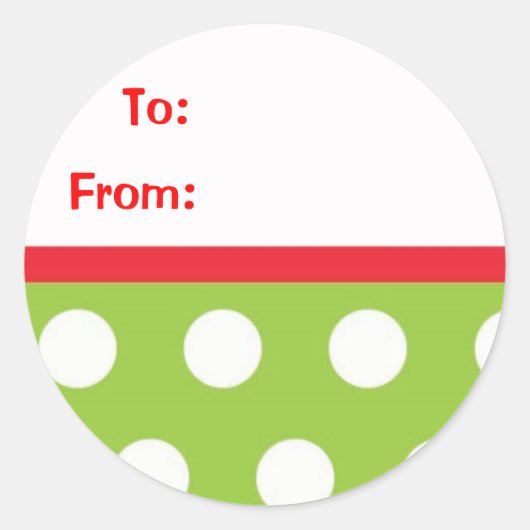 Kerstcadeau Stickers (Voorkant)